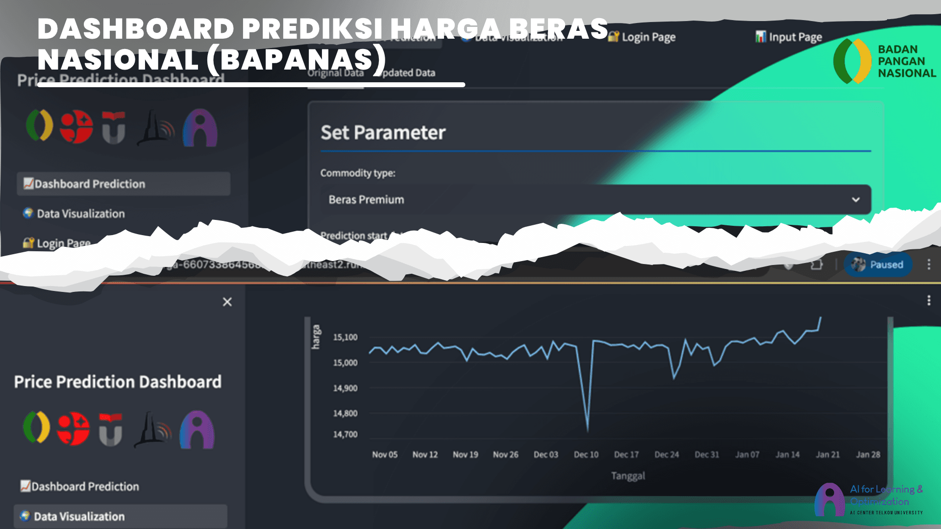 Dashboard Prediksi Harga Beras Nasional